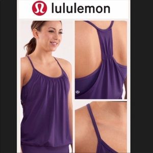 Lululemon Aqua “no limits” tank Size 10